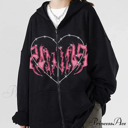 Y2K Butterfly Print Hoodies