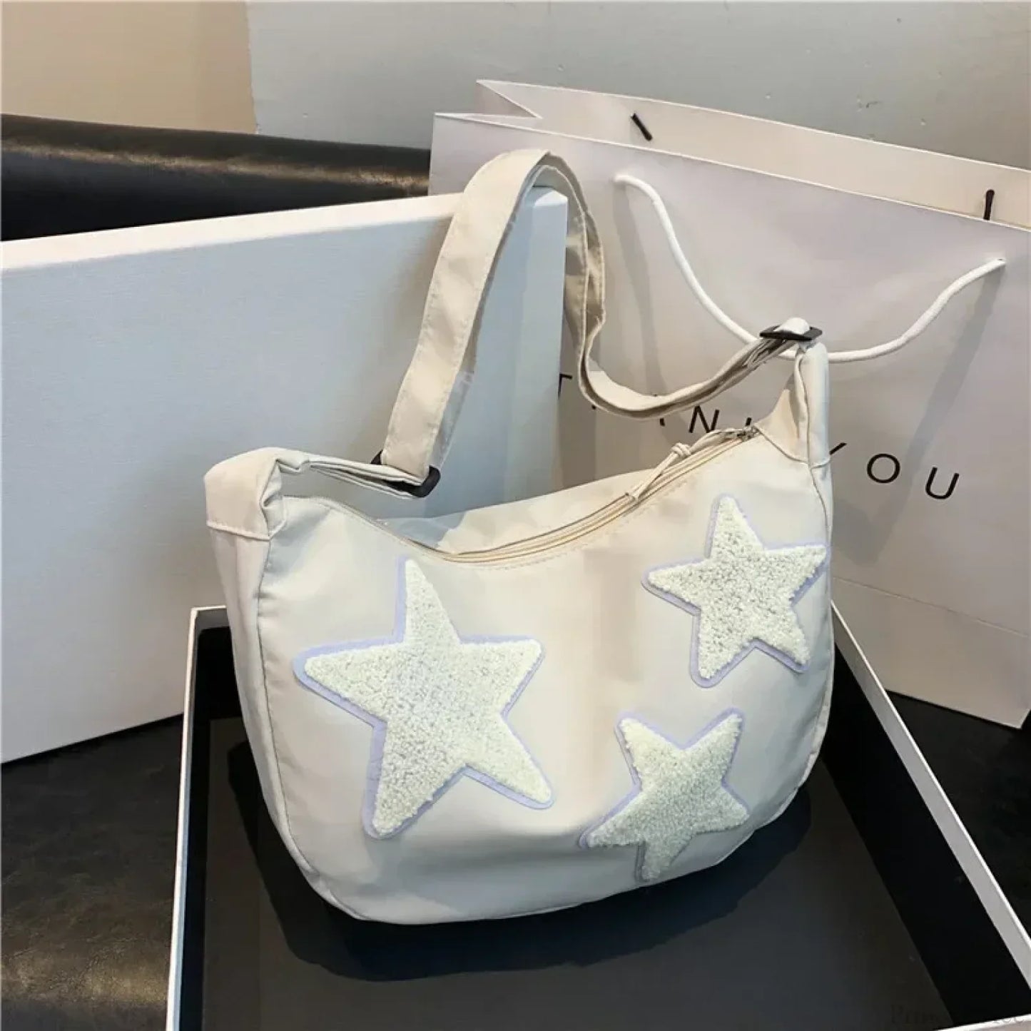 Y2K Canvas Messenger Crossbody Shoulder Bag