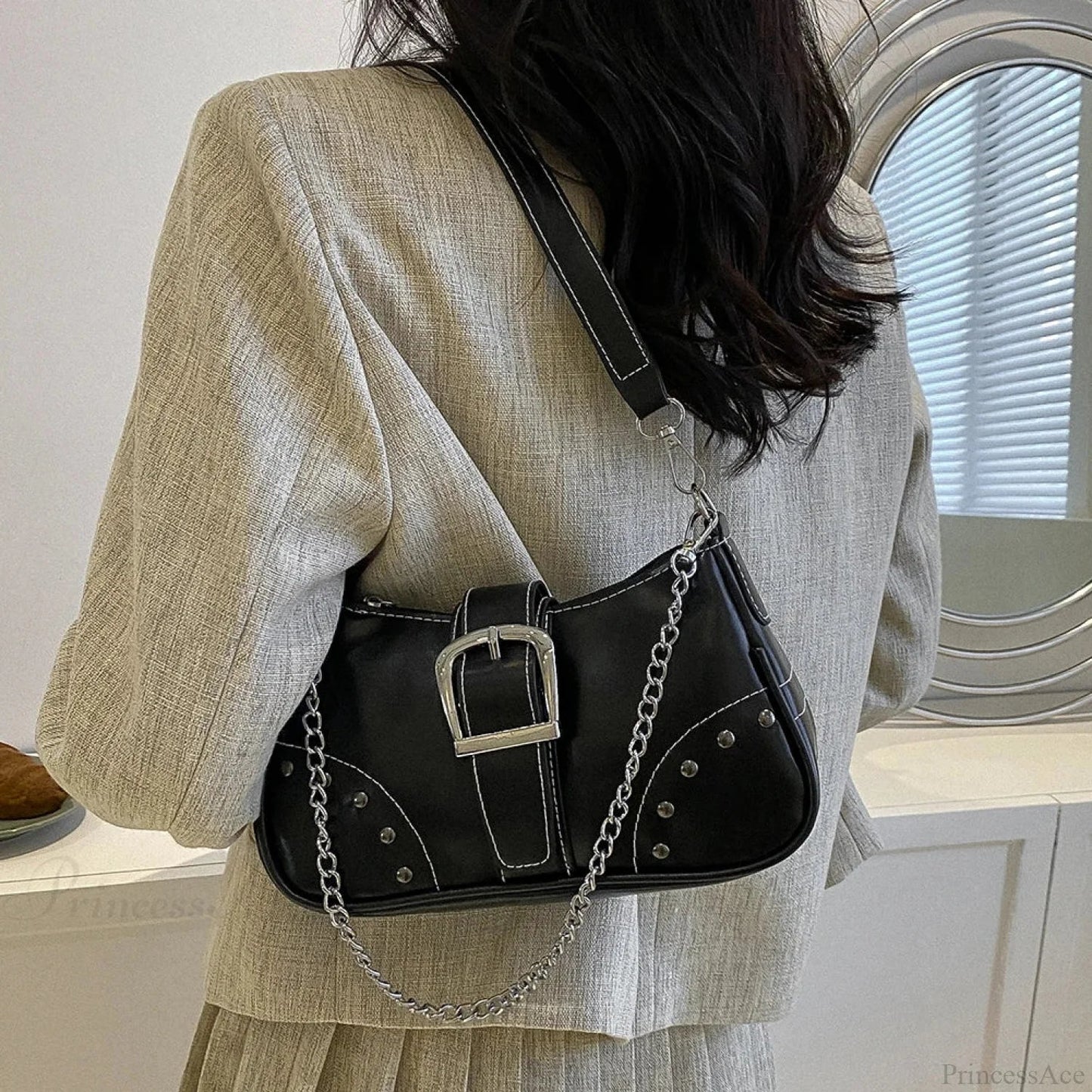 Y2K Cool Style Chain Shoulder Bag