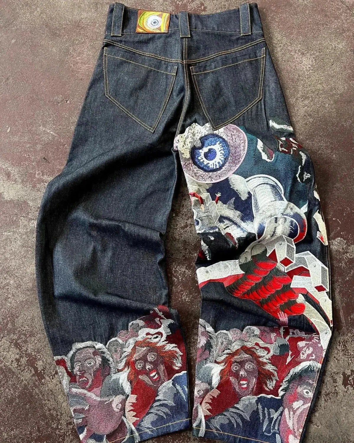 Y2K Gothic Streetwear Baggy Pant