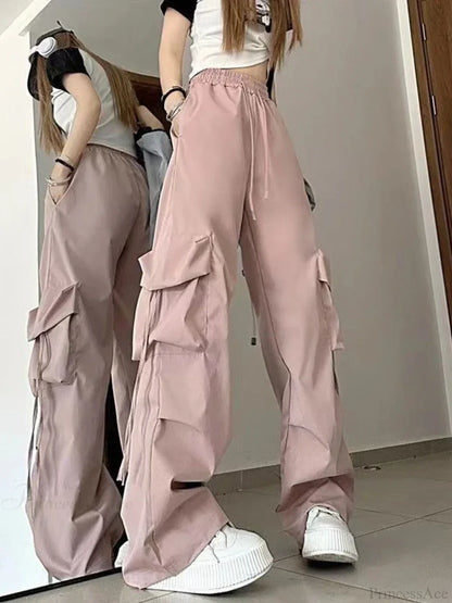 Y2K High Waist Cargo Pants