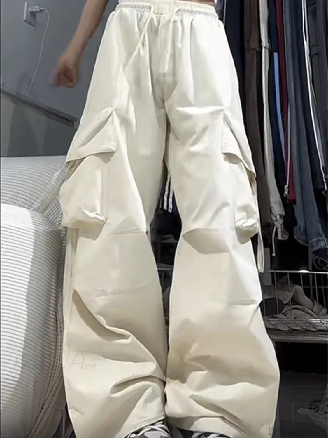 Y2K High Waist Cargo Pants