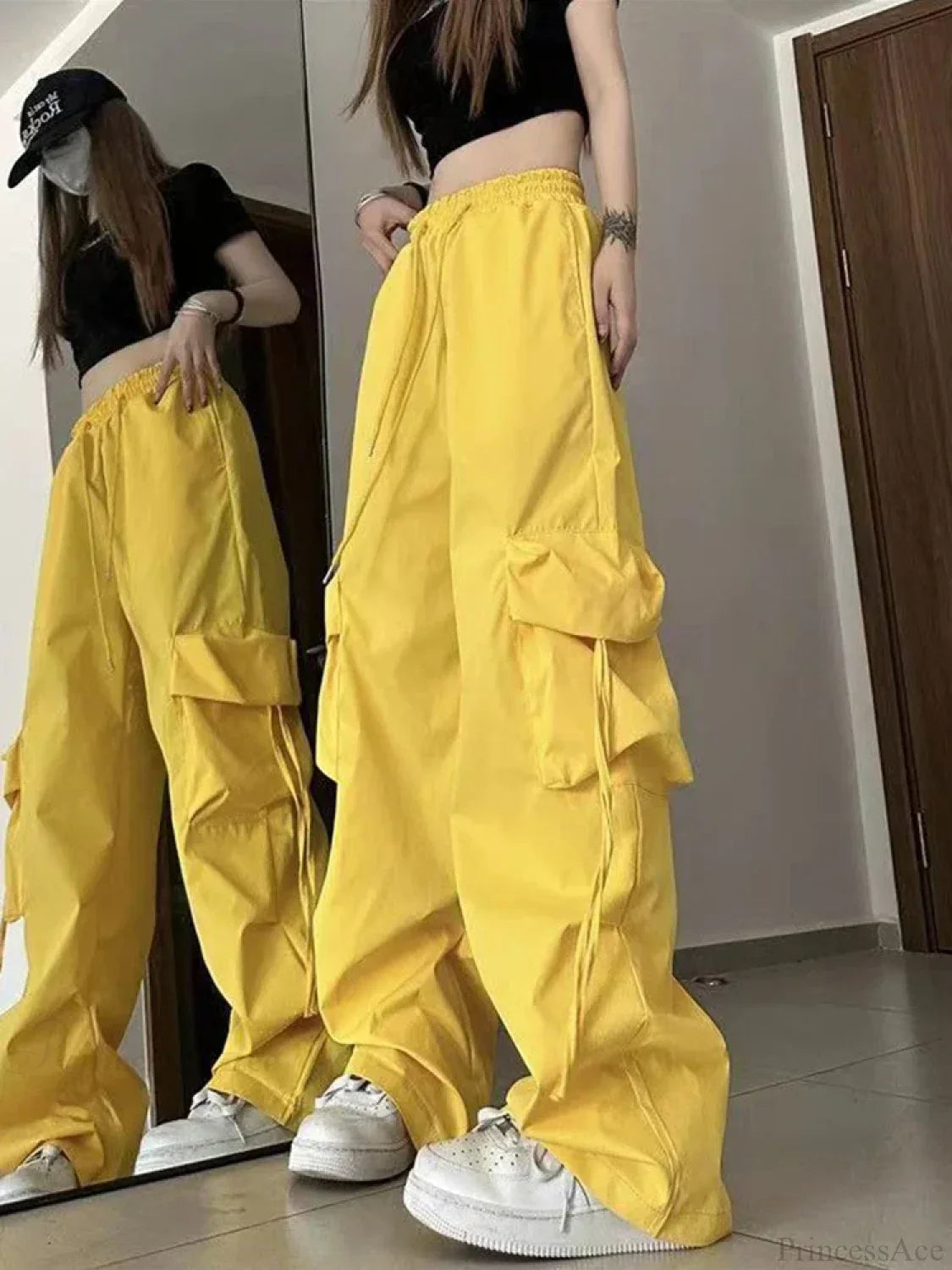 Y2K High Waist Cargo Pants