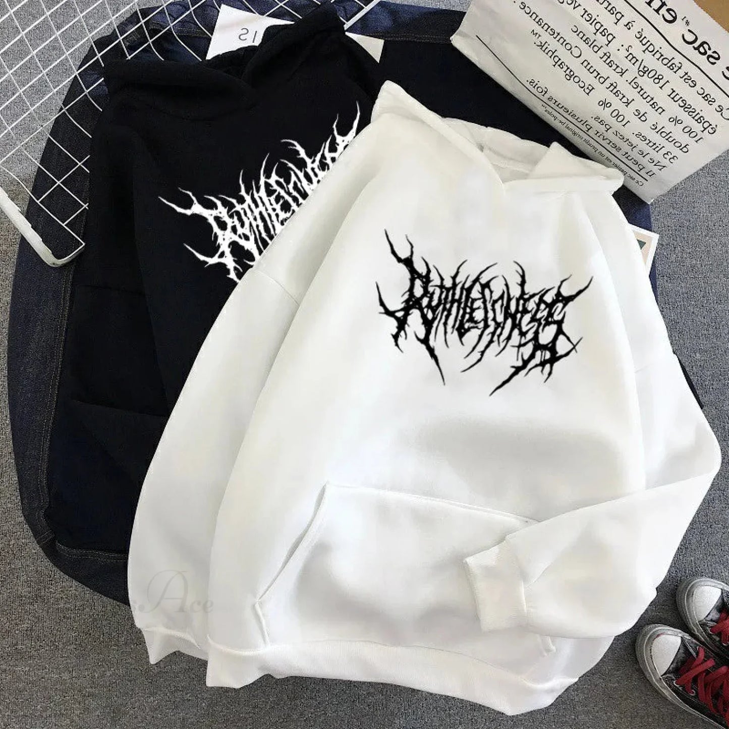 Y2K Mysterious Harajuku Hoodie