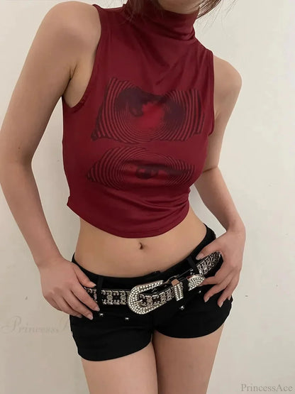 Y2K Mysterious Rhinestone Belt