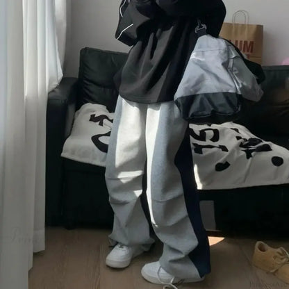 Y2K Patchwork Sweatpants Oversized Pants
