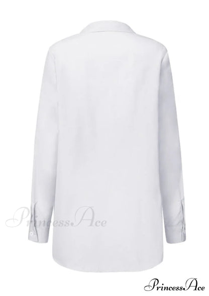 ZANZE SELF-TIE SHIRT - Plus Size
