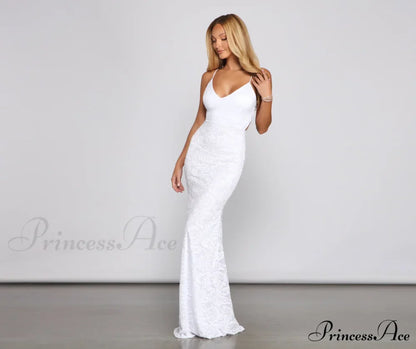 Zenaida Formal Sleeveless Charming Lace Mermaid Dress