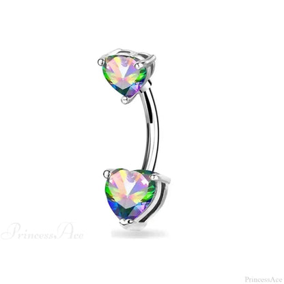 Zircon Bloom Dangle Gothic Belly Ring